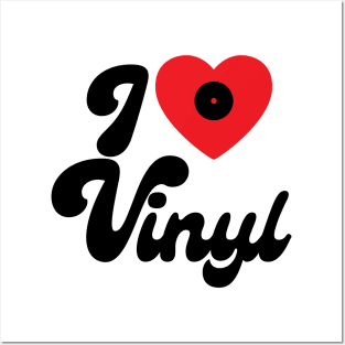 I love Vinyl - Vinyl Music Lovers Gift Posters and Art